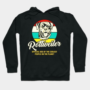 Funny Rottweiler Dog Vintage Retro Hoodie